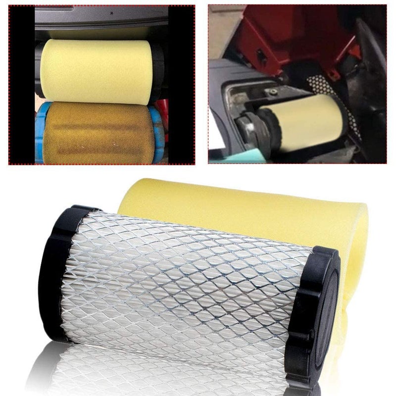 HIFROM Air Filter + Pre Filter Replacement for 793569 John Deere GY21055 MIU11511 Rotary 12673 Stens 100-929,Lawn Mower Air Filter - Image 5
